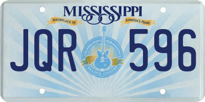 MS license plate JQR596
