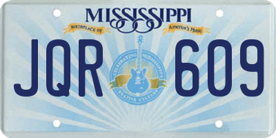 MS license plate JQR609