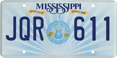 MS license plate JQR611