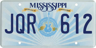 MS license plate JQR612