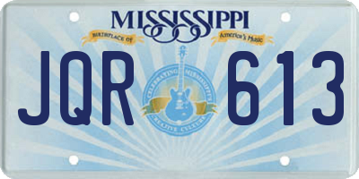 MS license plate JQR613