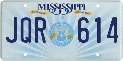 MS license plate JQR614