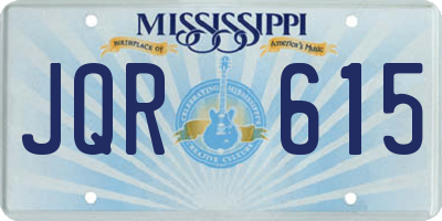MS license plate JQR615