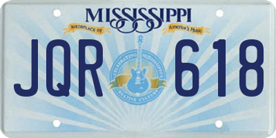 MS license plate JQR618