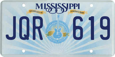 MS license plate JQR619