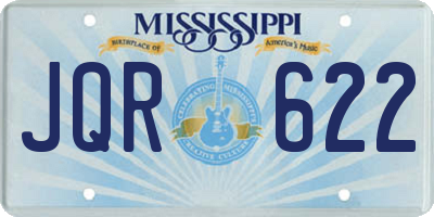 MS license plate JQR622