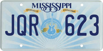 MS license plate JQR623