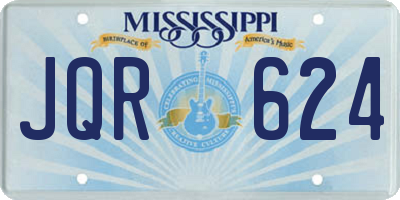 MS license plate JQR624