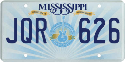 MS license plate JQR626