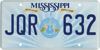 MS license plate JQR632
