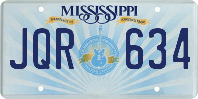 MS license plate JQR634