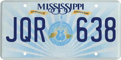MS license plate JQR638