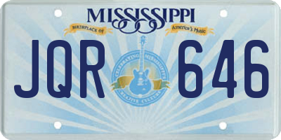 MS license plate JQR646