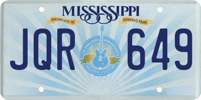MS license plate JQR649