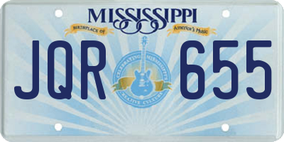 MS license plate JQR655