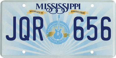 MS license plate JQR656
