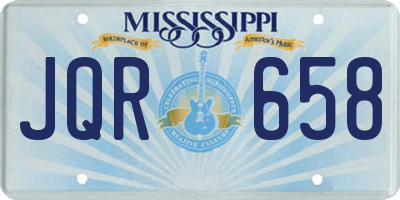 MS license plate JQR658