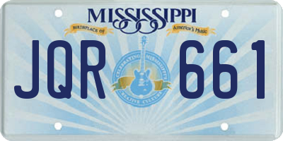 MS license plate JQR661