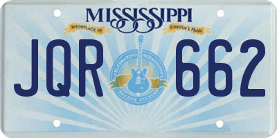 MS license plate JQR662