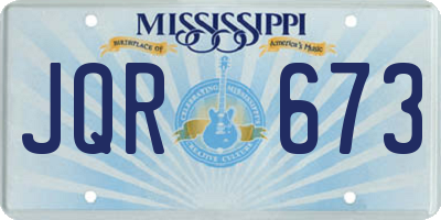 MS license plate JQR673