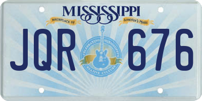 MS license plate JQR676