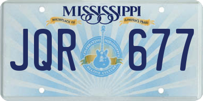 MS license plate JQR677