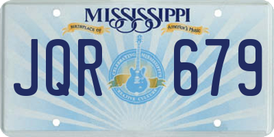 MS license plate JQR679