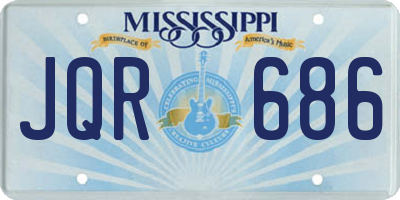 MS license plate JQR686