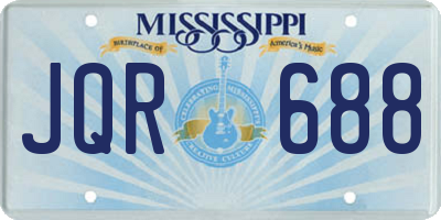 MS license plate JQR688