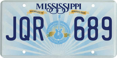 MS license plate JQR689