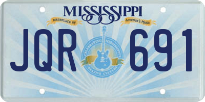 MS license plate JQR691