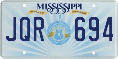 MS license plate JQR694