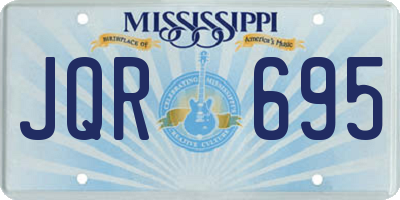 MS license plate JQR695