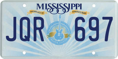 MS license plate JQR697