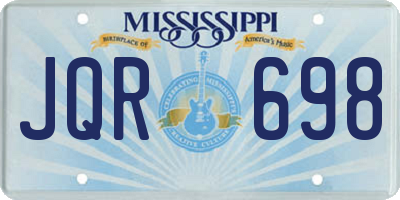 MS license plate JQR698