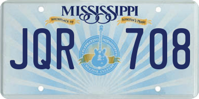 MS license plate JQR708