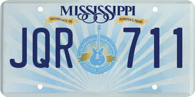 MS license plate JQR711