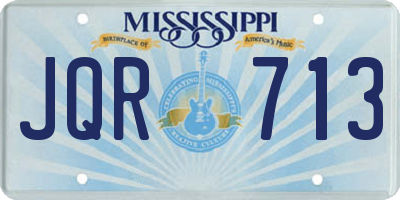 MS license plate JQR713