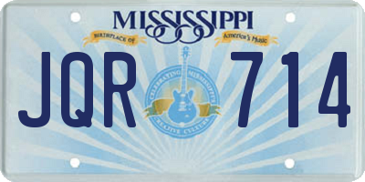 MS license plate JQR714