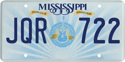 MS license plate JQR722