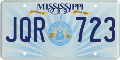 MS license plate JQR723