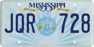 MS license plate JQR728