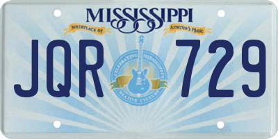 MS license plate JQR729