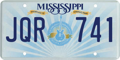 MS license plate JQR741