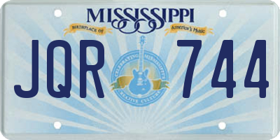 MS license plate JQR744