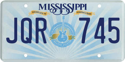 MS license plate JQR745