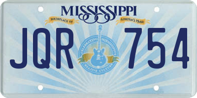 MS license plate JQR754