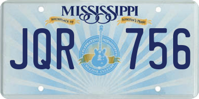 MS license plate JQR756