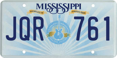 MS license plate JQR761