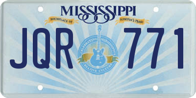 MS license plate JQR771